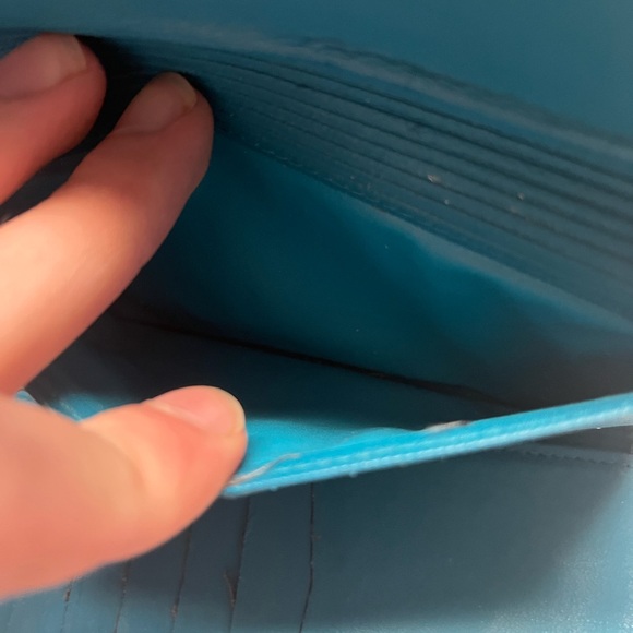 Vintage Buxton Gorgeous Blue Wallet - Picture 5 of 11